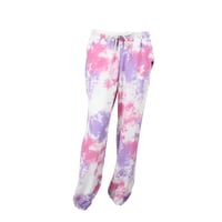 （Marble）U2511-606 タイダイ柄ロングパンツ PINK×PURPLE　UNISEX M ・L ・XL