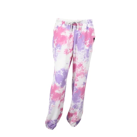 （Marble）U2511-606 タイダイ柄ロングパンツ PINK×PURPLE　UNISEX M ・L ・XL