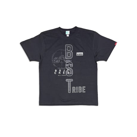 BS TRIBE MIX LOGO PREMIUM COMFORT TEE　スミクロ　LサイズXLサイズ
