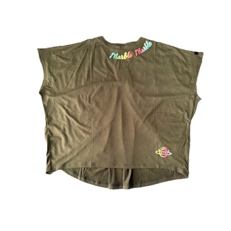 （Marble催事限定商品セール）SL2602-204　フレアドルマンT　KHAKI　BLACK　LADIES F
