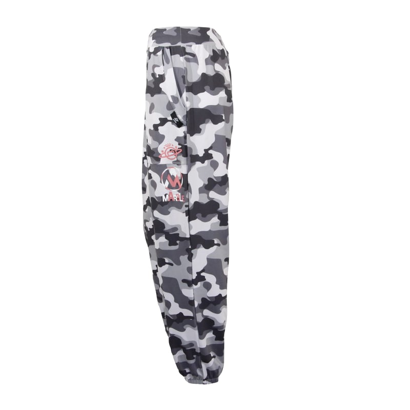 Marble）U2508-605 ストレッチ ロングパンツ BLACK UNISEX M ・