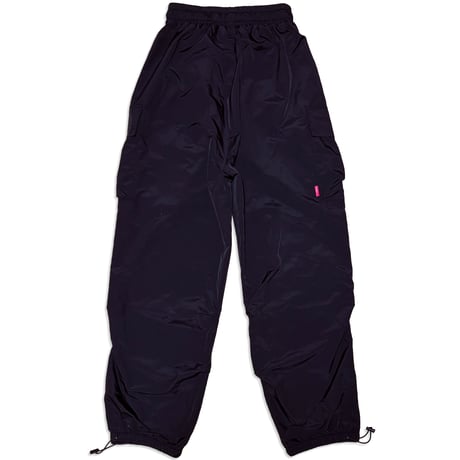 GIRLS PREMIUM POLYESTER CARGO PANTS　BLACK（ブラック）　SサイズMサイズLサイズ