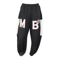 （Marble）U2603-606　ワイドシルエットロングパンツ　BLACK　UNISEX M・L・XL