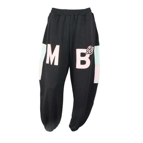 （Marble）U2603-606　ワイドシルエットロングパンツ　BLACK　UNISEX M・L・XL