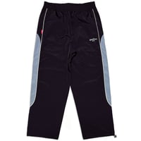 PREMIUM POLYESTER MEN'S TRACK PANTS　BLACK（ブラック）　MサイズLサイズ