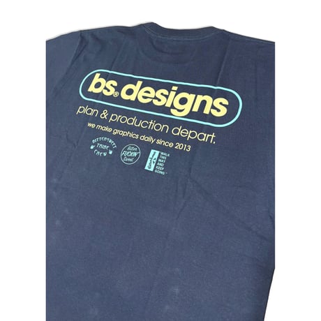 BS®︎ DESIGNS LOGO Tee　ヘイジーネイビー　LサイズXLサイズXXLサイズ