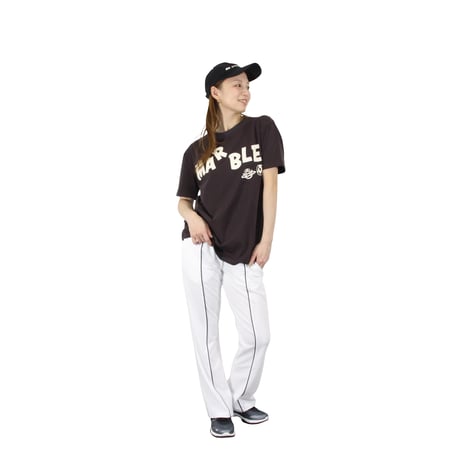（Marble）U2602-102　Tシャツ　BROWN　UNISEX M ・L ・XL