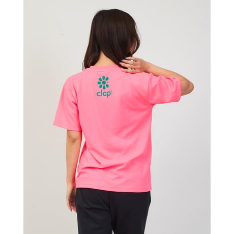 （CLAP）SPRING CLAP DRY TEE 　ネオンピンク