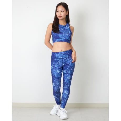 （CLAP）DENIM-POCKET LEGGINGS　インディゴ