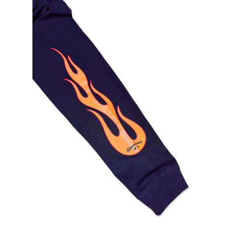 BS FREESTYLERS FLAME LOGO L/SL Tee　ネイビー　XLサイズ