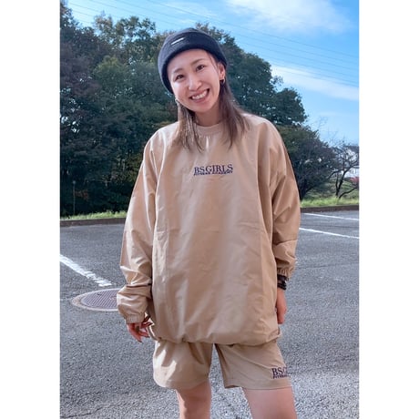 BSG ACADEMY PREMIUM POLYESTER PULLOVER　ベージュ　（ワンサイズ）