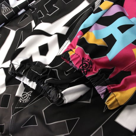 （Marble）U2606-605　総柄ストレッチロングパンツ　Multi　UNISEX  M ・L ・XL