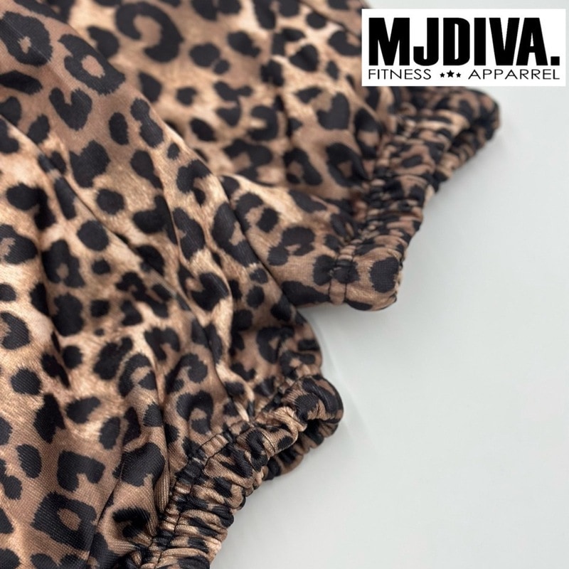 MJDIVA》 ヒョウ柄ダンススウェットパンツ | フィットネスウェア