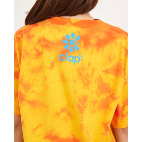 （CLAP）PEACE CLAP TIE DYE TEE　オレンジ