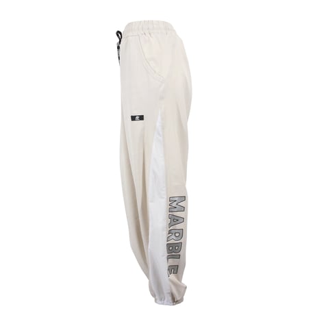 （Marble）L2606-606　切替メッシュ付きロングパンツ　LIGHTBEIGE　LADIESM ・L