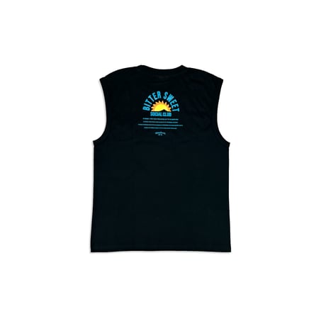 BS SOCIAL CLUB PREMIUM COMFORT SLEEVELESS Tee　ブラック　MサイズLサイズ