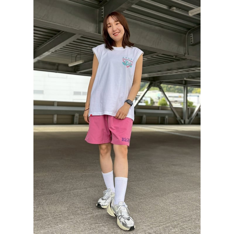 BSG ACADEMY PREMIUM POLYESTER SHORTS フラミンゴピンク （