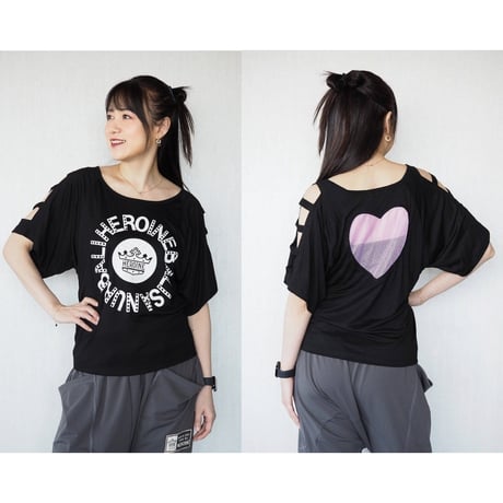 （HEROINE）H493　ラダースリーブ　フーシャ　ウルトラマリン　ブラック