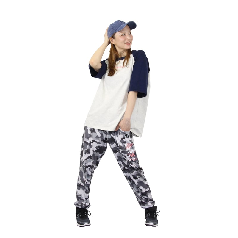 Marble）U2508-605 ストレッチ ロングパンツ BLACK UNISEX M ・