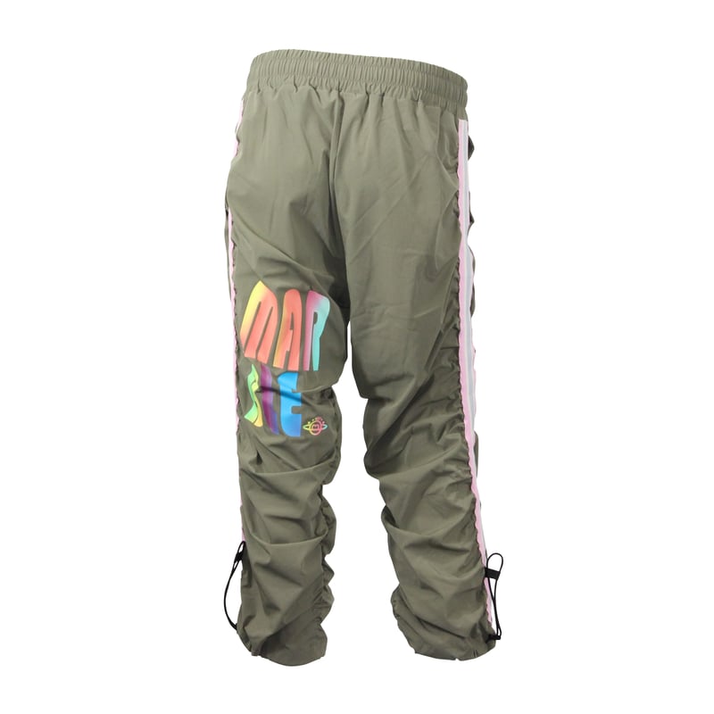 Marble）L2508-707 ドロスト ギャザーカプリ KHAKI LADIES M・L