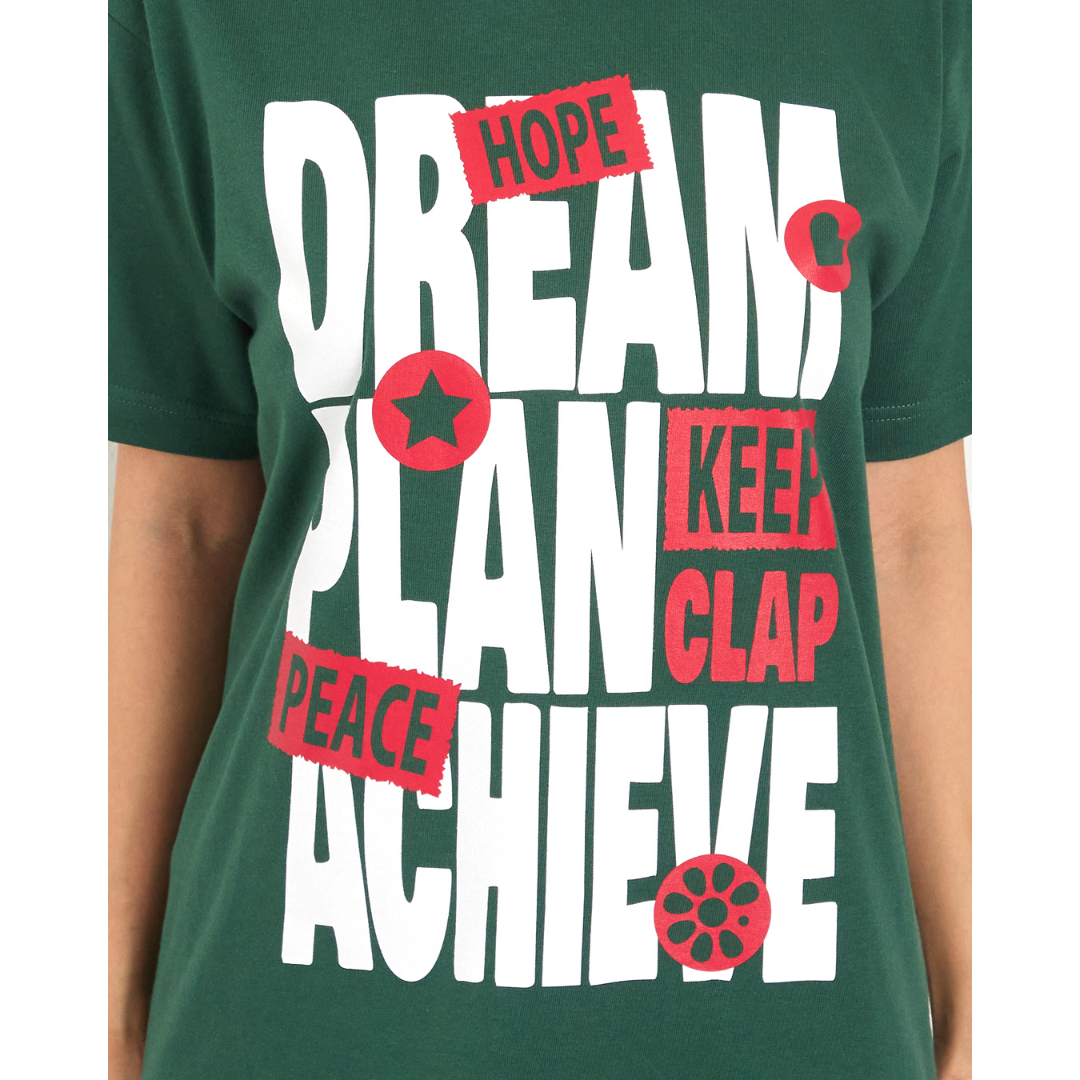 CLAP）DREAM PLAN ACHIEVE TEE グリーン Mサイズ | フィット