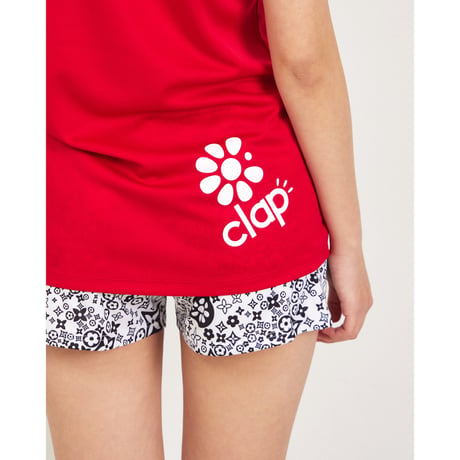 （CLAP）MONOGRAM-LOVE C-DRYTEE　レッド　Mサイズ