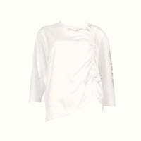 （Marble）L2511-104 7分袖丈Tシャツ WHITE　LADIES F
