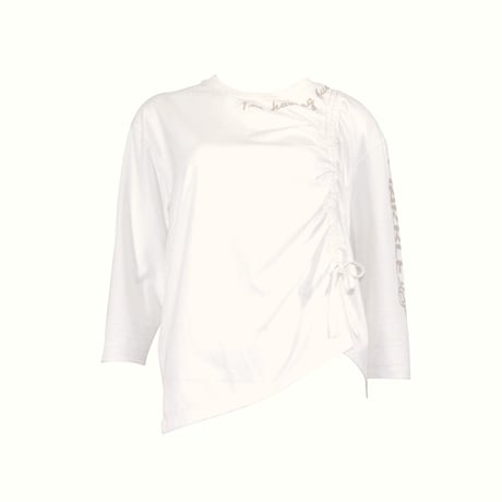 （Marble）L2511-104 7分袖丈Tシャツ WHITE　LADIES F