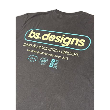 BS®︎ DESIGNS LOGO Tee　ヘイジーブラック　LサイズXLサイズXXLサイズ