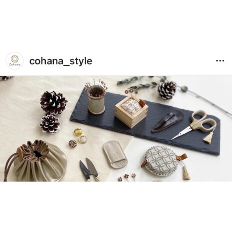 Cohana 七宝柄の刺繍巻尺 Winter Gold -冬季限定バージョン- | EYLUL