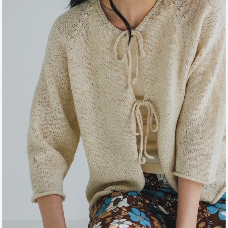 カーディガン ダルマ ウール モヘア 作品 Crochet A lightweight