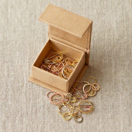 Cocoknits 　 Precious Metal Stitch Markers　おしゃれな３色のマーカー