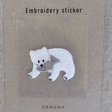 DARUMA　Embroidary sticker 刺繍のステッカー