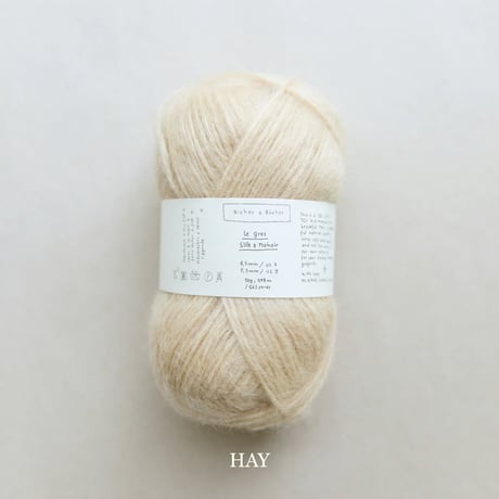Biches & Bûches  Le gros Silk Mohair　モノトーン・ナチュラル系