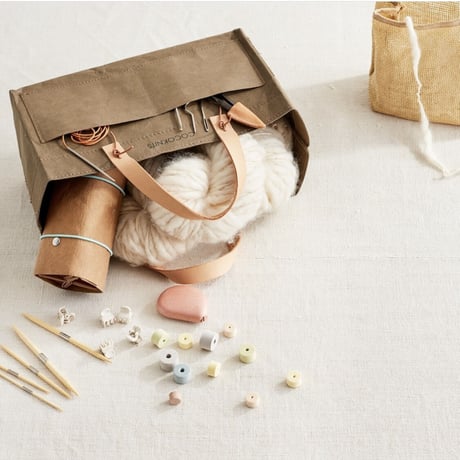 Cocoknits　Kraft Caddy　かっこいいプロジェクトバッグ/ハンドル別売