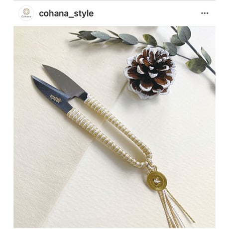 Cohana　庄三郎　伊賀くみひもの糸切りばさみ Winter Gold -冬季限定バージョン-
