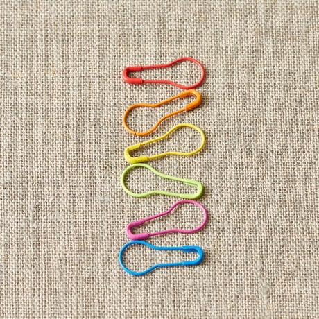 Cocoknits  Colorful Opening Stitch Markers　だるま型マーカー