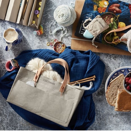Cocoknits　Kraft Caddy　かっこいいプロジェクトバッグ/ハンドル別売