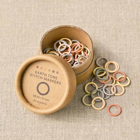 Earth Tone Ring Stitch Markers　　輪っかのマーカー　NEW!!