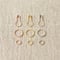 Cocoknits 　 Precious Metal Stitch Markers　おしゃれな３色のマーカー