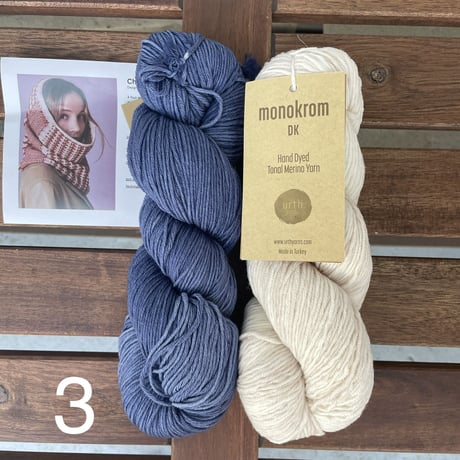 Cheyrek Cowl チェイレキカウル kit    糸とパターン（英、日）
