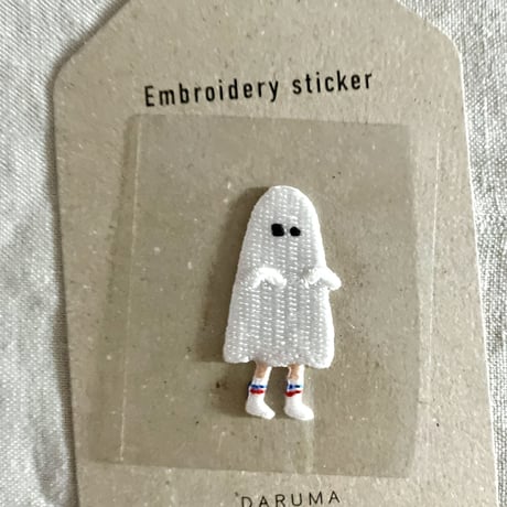 DARUMA　Embroidary sticker 刺繍のステッカー