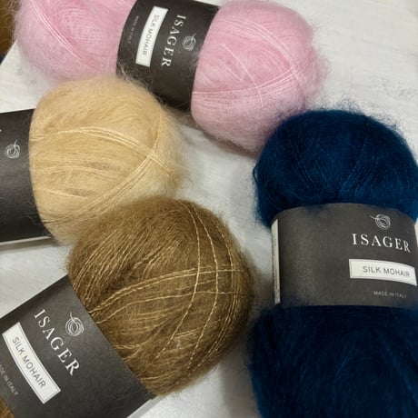 Isager/   Silk Mohair シルクモヘア   2025 新色４種