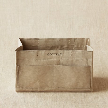 Cocoknits　Kraft Caddy　かっこいいプロジェクトバッグ/ハンドル別売