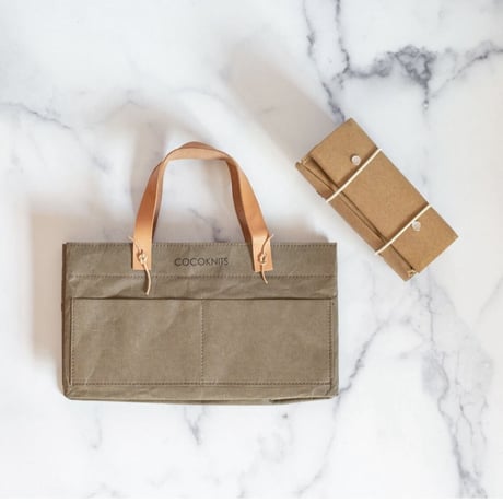 Cocoknits　Kraft Caddy　かっこいいプロジェクトバッグ/ハンドル別売