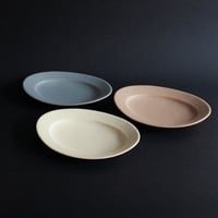 あわびウェア　オーバル皿 M