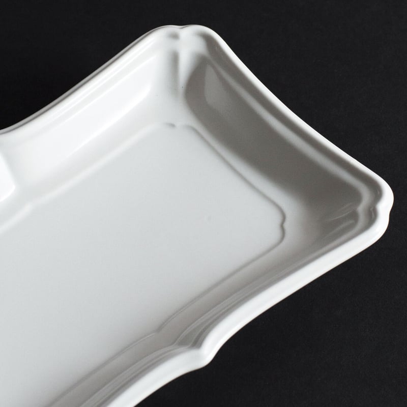 輪花 長角皿 | 道具屋 nobori