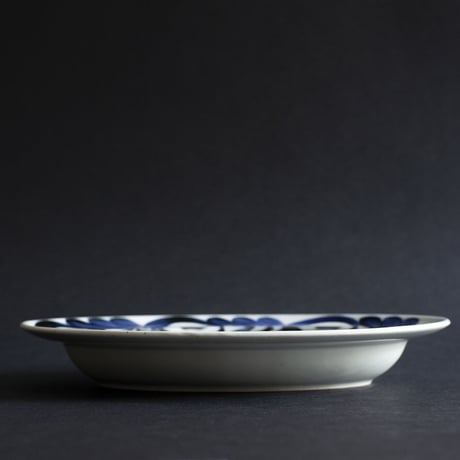 K31-2 OVAL PLATE 廻り花/ DAYS OF KURAWANKA