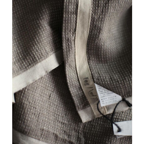 フォグリネンワーク　リネンウオッシュワッフルタオルケット　薄手　グレー Amazon.co.jp: fog linen work フォグリネンワーク リネン