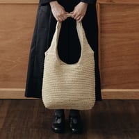 ラフィアタッチバッグ